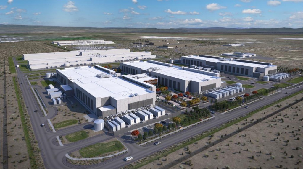 Rendering of Meta’s Prineville Data Center