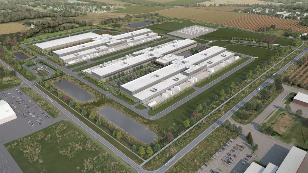 Rendering of Meta’s Altoona Data Center