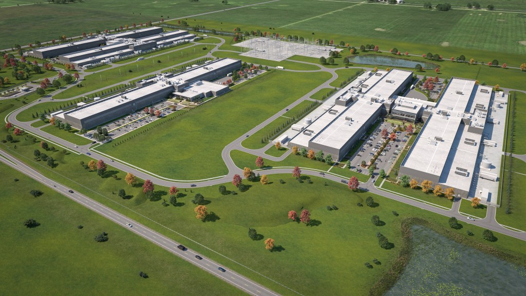 Rendering of Meta’s Dekalb Data Center