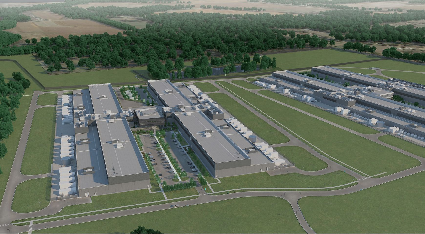 Rendering of Meta’s Huntsville Data Center