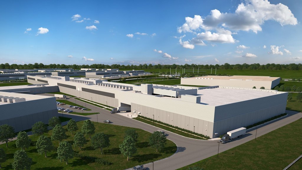 Rendering photo of Meta’s Fort Worth Data Center