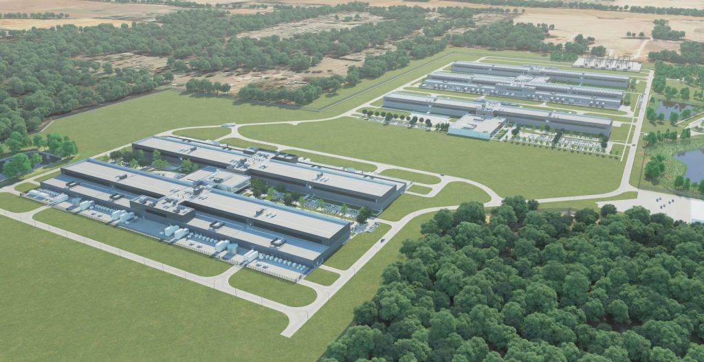 Rendering of Meta’s Huntsville Data Center