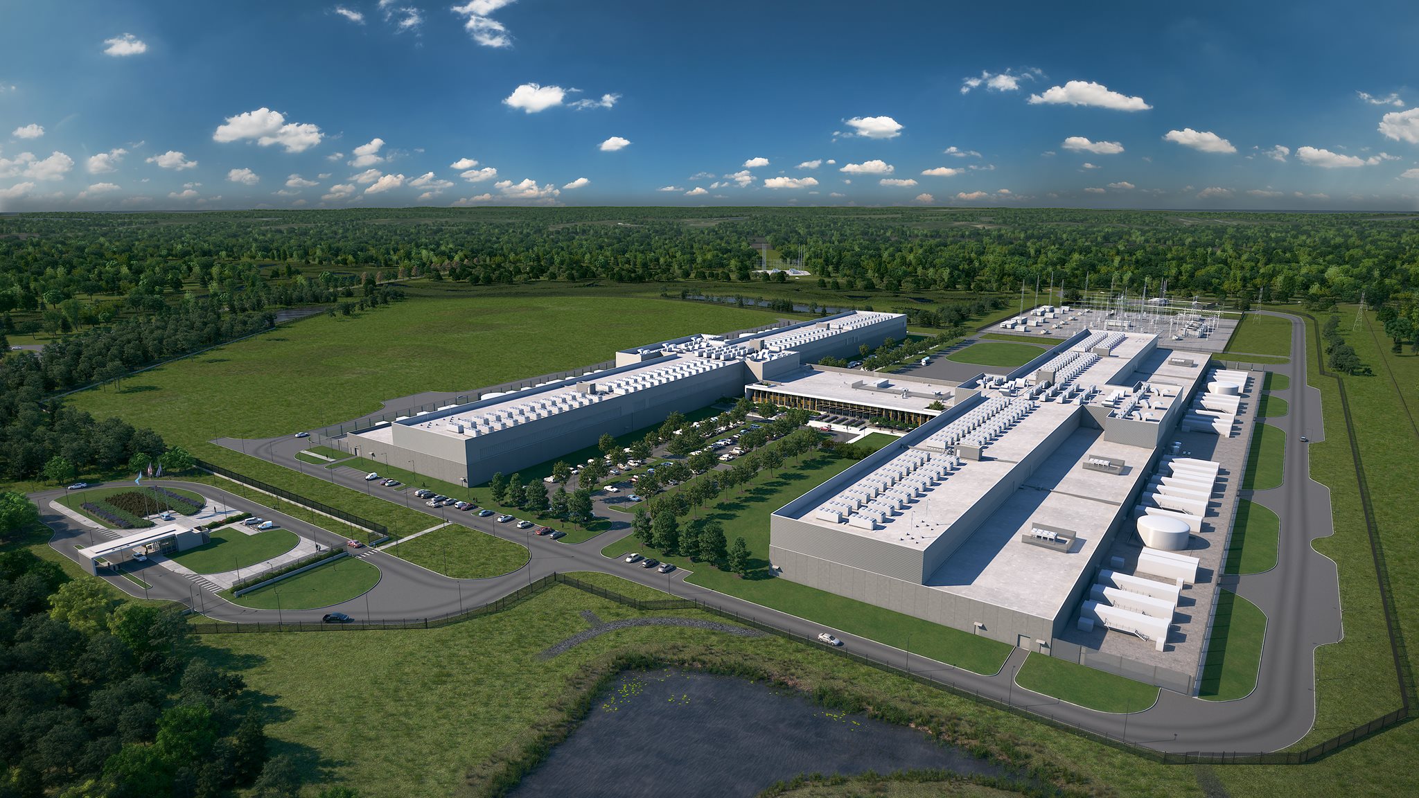 Rendering photo of Meta’s Henrico Data Center