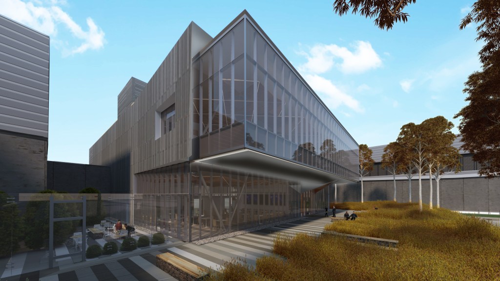 Rendering of Meta’s Gallatin Data Center building