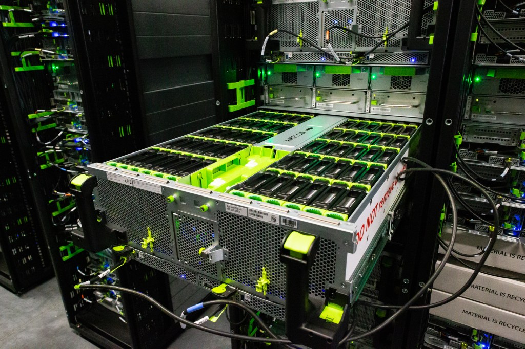 Servers in a data hall