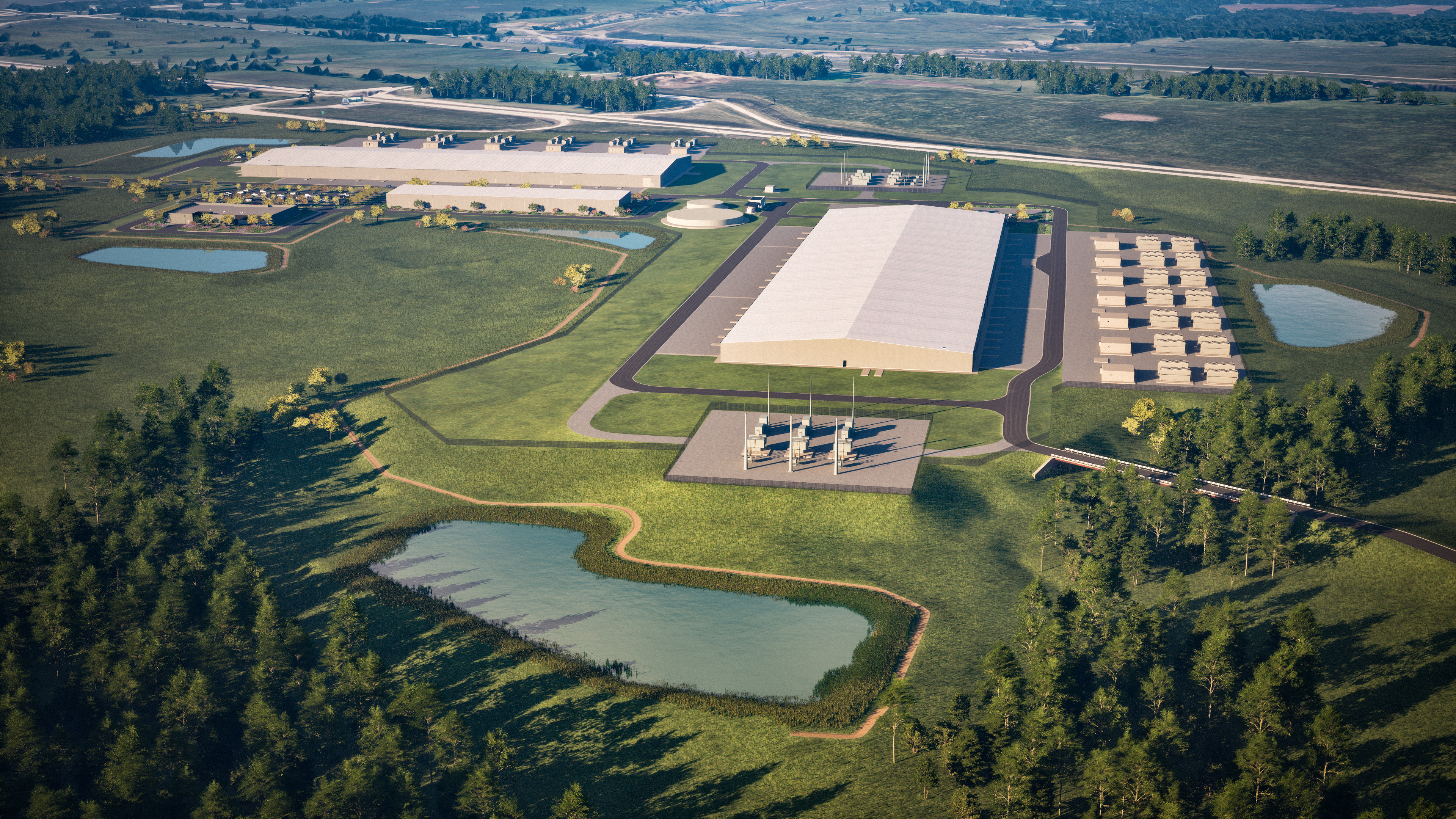 Rendering of the Meta Tulsa Data Center