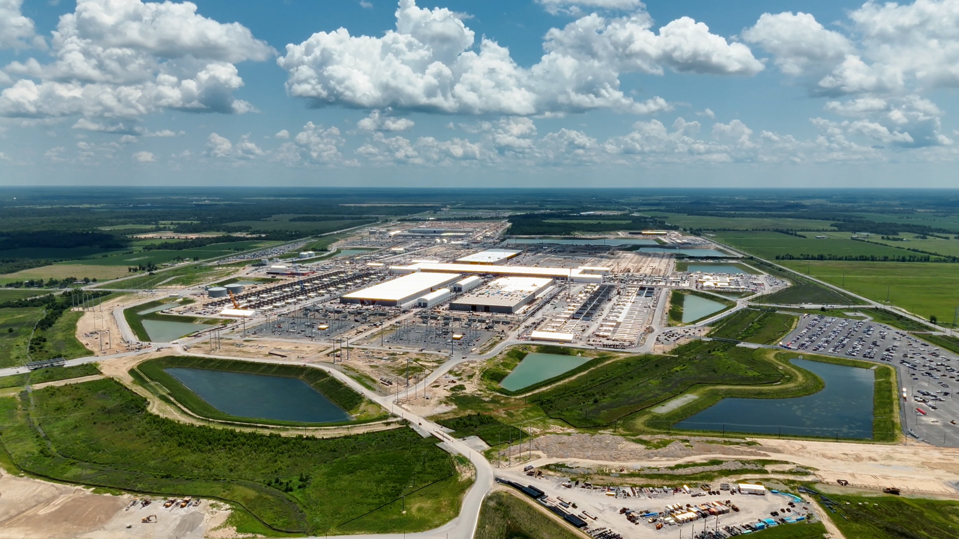 Aerial view of Richland Parish Data Center