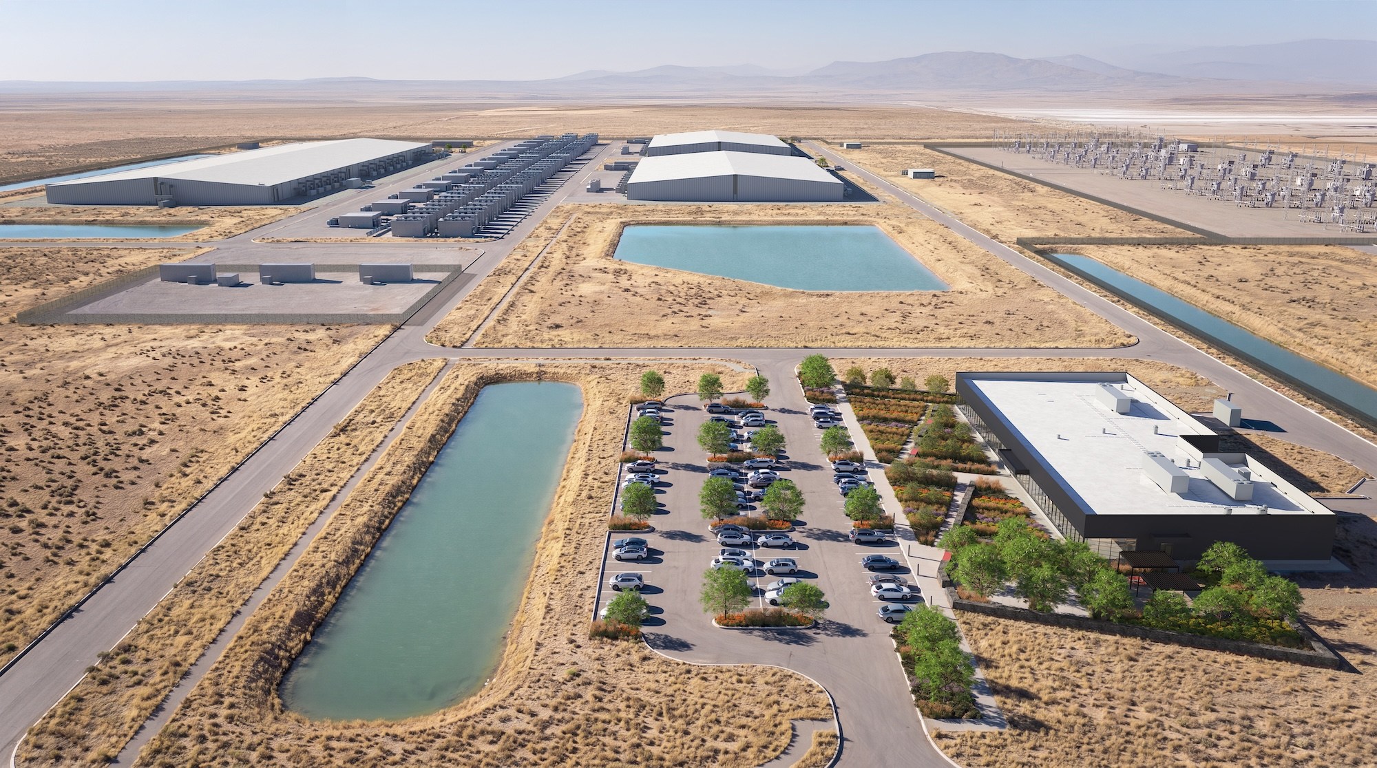 Up close rendering of the Eagle Mountain Campus expansion